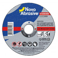 круг отрезной по металлу NOVOABRASIVE STANDART - 150*1,6*22,23  41(14А) + нерж