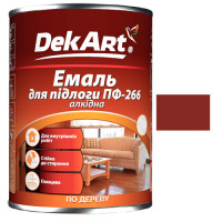 емаль ПФ-266 "DekArt" 2,8кг - червоно-коричнева