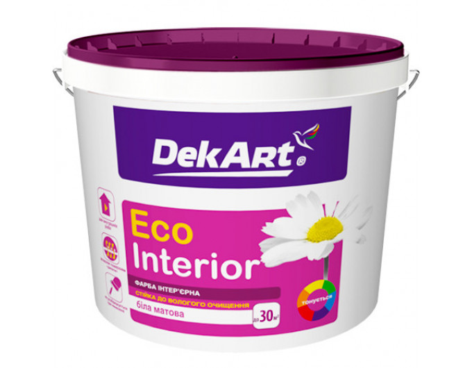 интерьерная ВДА "Interior Paint", TM "DekArt" /матовая/ - 1,2кг