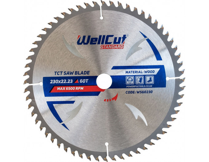 коло відрізне по дереву WellCut Standart - 230*22,23 (60Т)