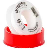 фум INTERTOOL - 15 м*0.1 мм*12 мм, 0.2 г/см³, 10шт