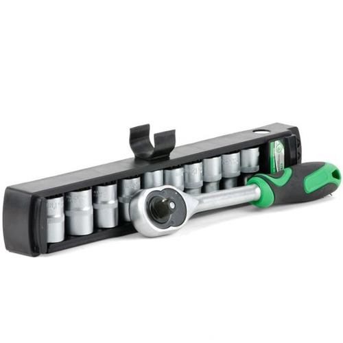 набор головок INTERTOOL  - 1/4" 10 шт. с трещеткой