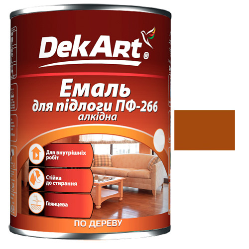 емаль ПФ-266 "DekArt" 2,8кг - жовто-коричнева