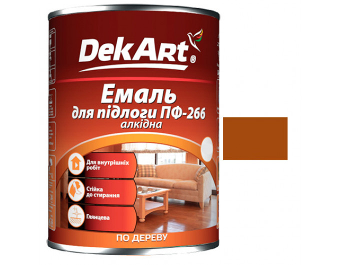 емаль ПФ-266 "DekArt" 2,8кг - жовто-коричнева