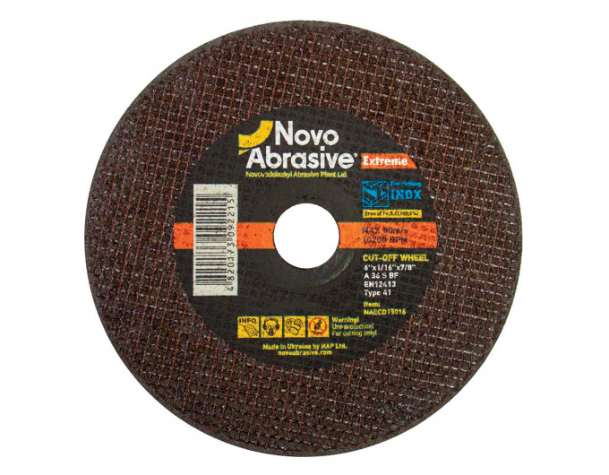 коло відрізний по мет. NOVOABRASIVE Extreme - 115*1,0*22,23 (41 14А)